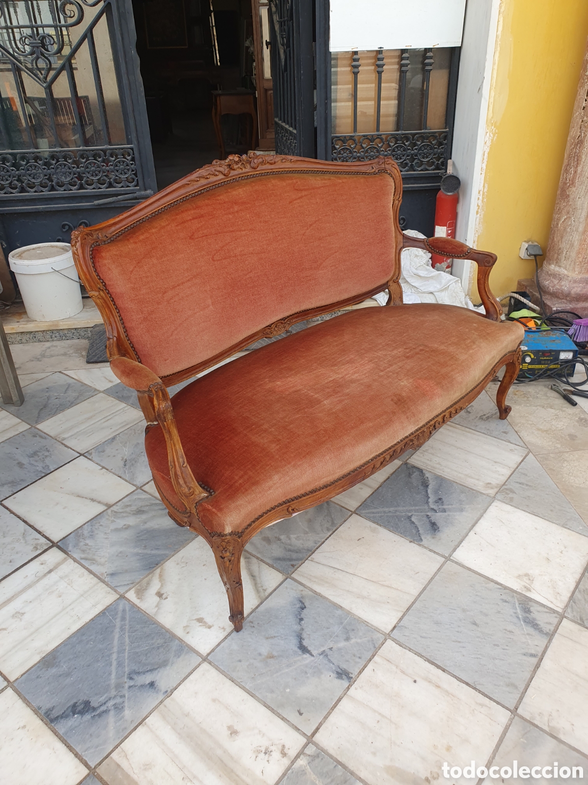 Antig&uuml;edades: Tresillo de Luis 15 del 1900 - Foto 2
