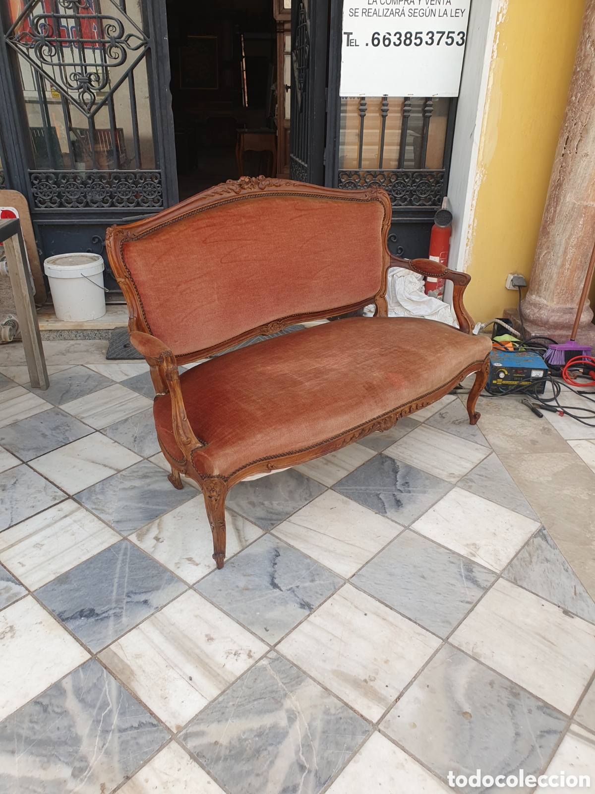 Antig&uuml;edades: Tresillo de Luis 15 del 1900 - Foto 3