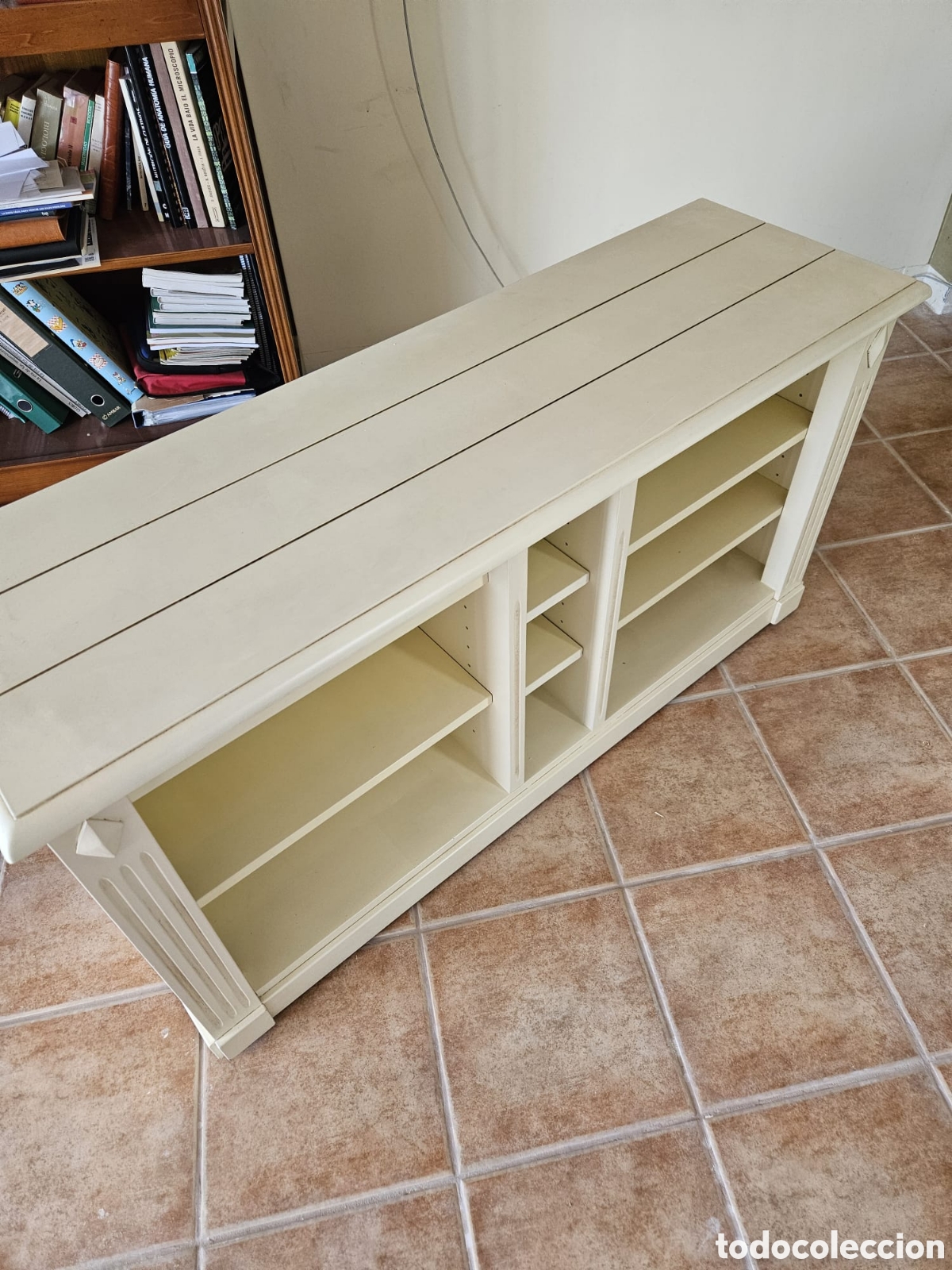 Antig&uuml;edades: Mueble salon TV con ruedas - Foto 3