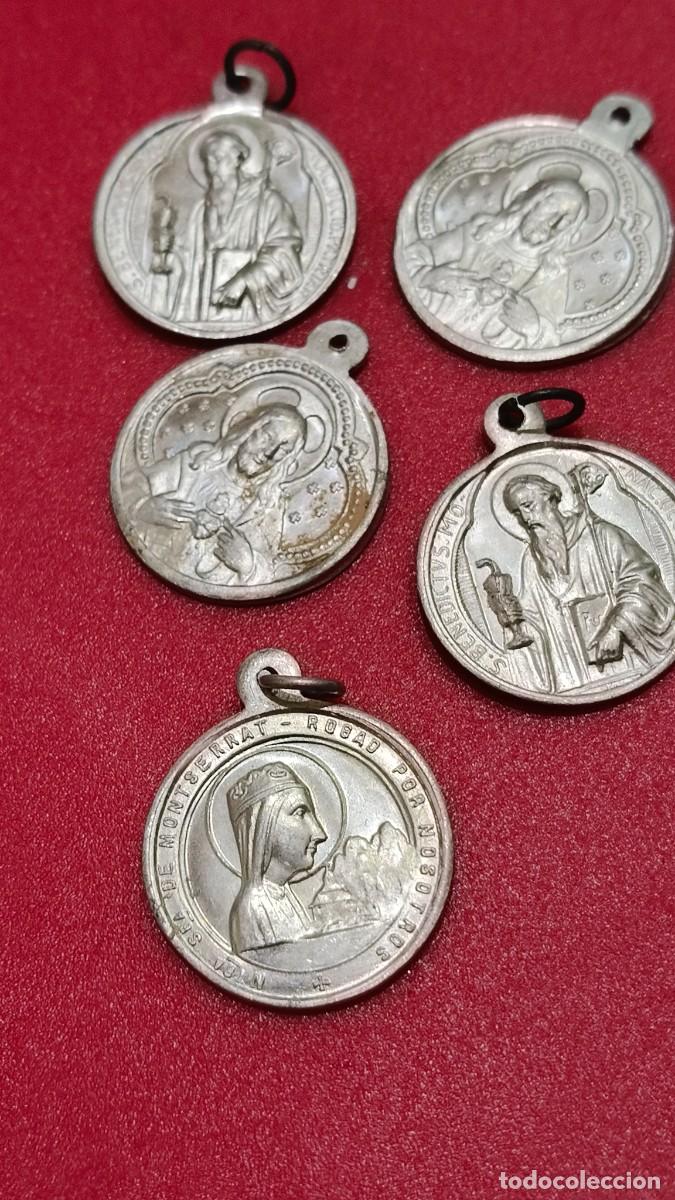 Antig&uuml;edades: 5 m&eacute;daille religieuse 1900 - Foto 1