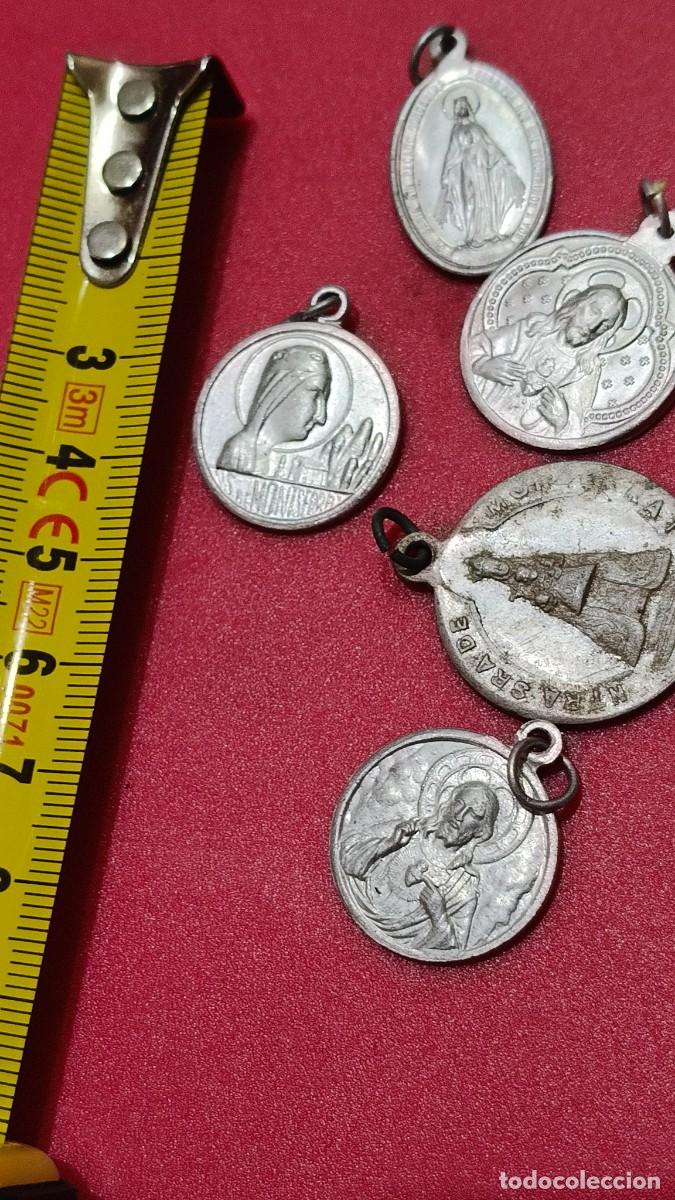 Antig&uuml;edades: 5 m&eacute;daille religieuse 1900 - Foto 2
