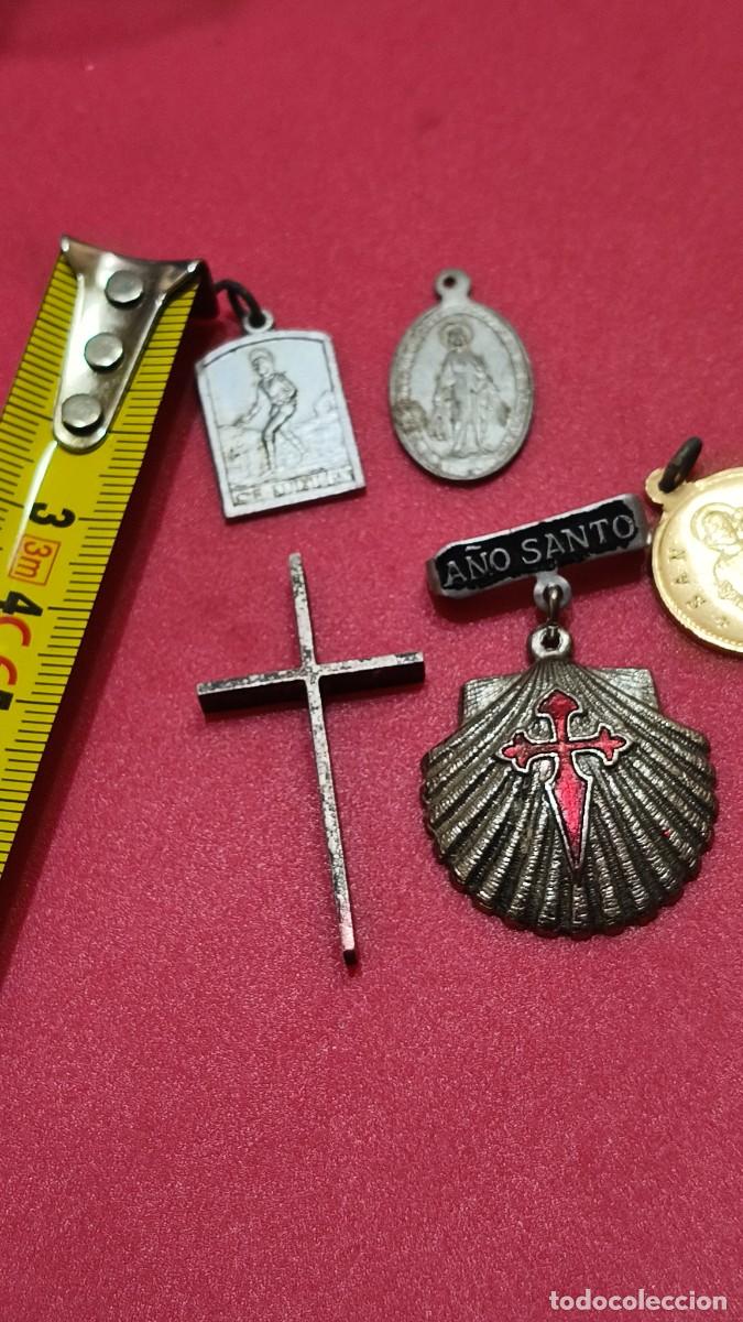 Antig&uuml;edades: 5 m&eacute;daille religieuse 1900 - Foto 2