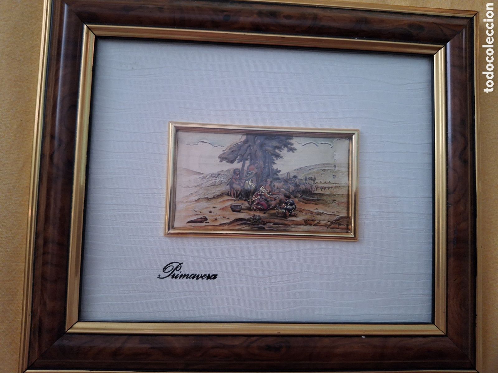 Antig&uuml;edades: Cuadro en plata. Primavera - Foto 1