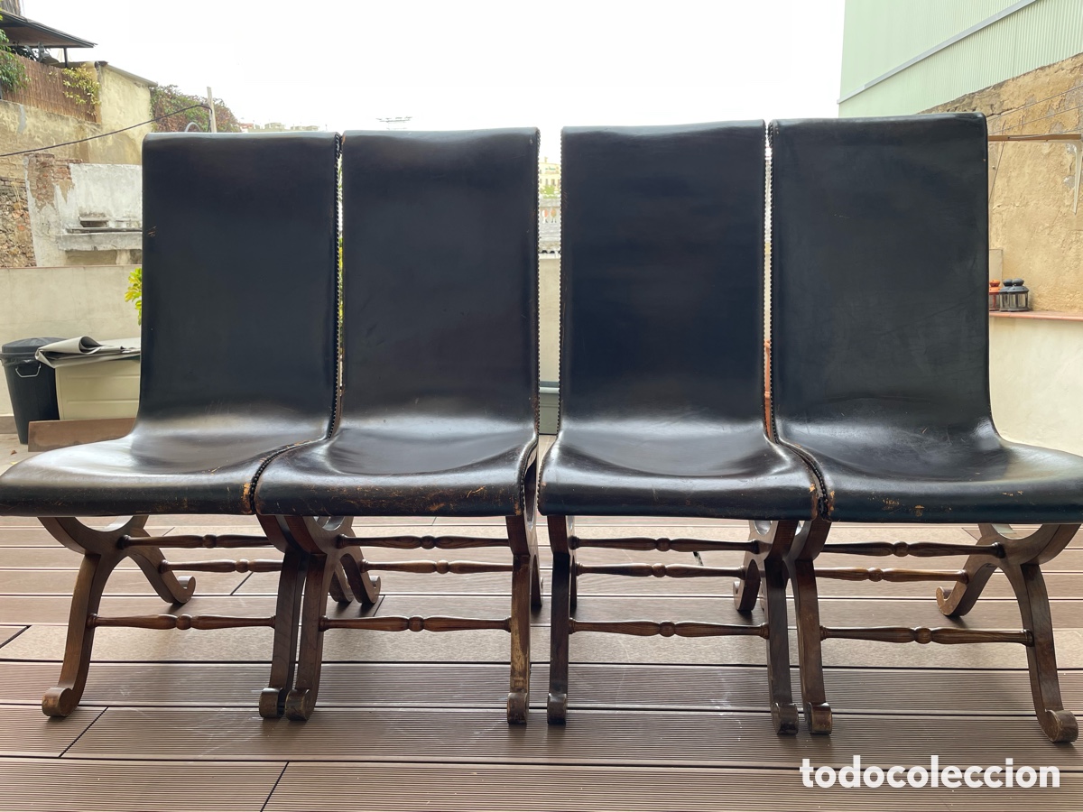Antig&uuml;edades: Sillas de piel Almaz&aacute;n - Foto 1