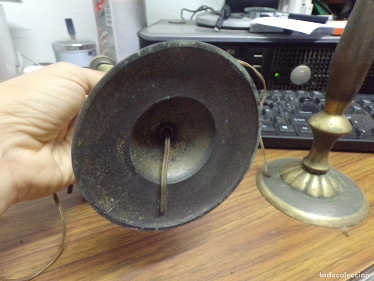 Antig&uuml;edades: ESTAMOS LIQUIDANDO pareja de lamparas de mesa de bronce - Foto 5