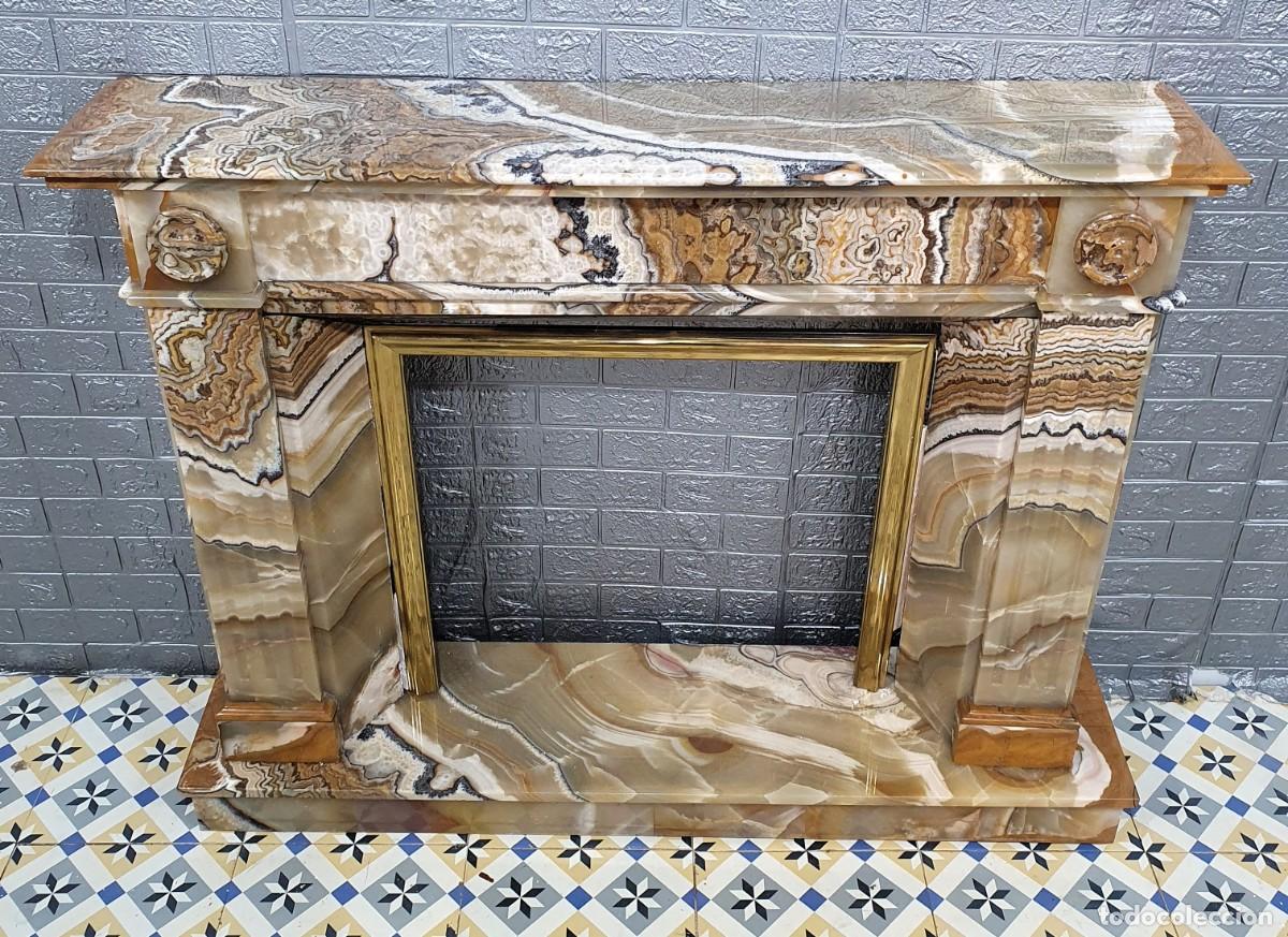 Antig&uuml;edades: Frente de chimenea en m&aacute;rmol de &Oacute;nix - Foto 6