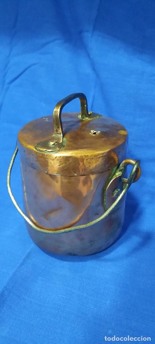 Antig&uuml;edades: PEQUE&Ntilde;A OLLA DE COBRE - Foto 2