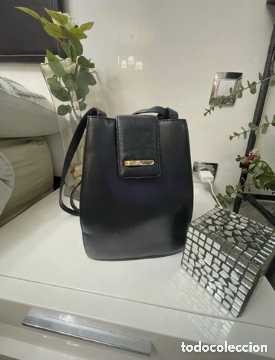 Antig&uuml;edades: Bolso cubo negro de mano - Foto 2