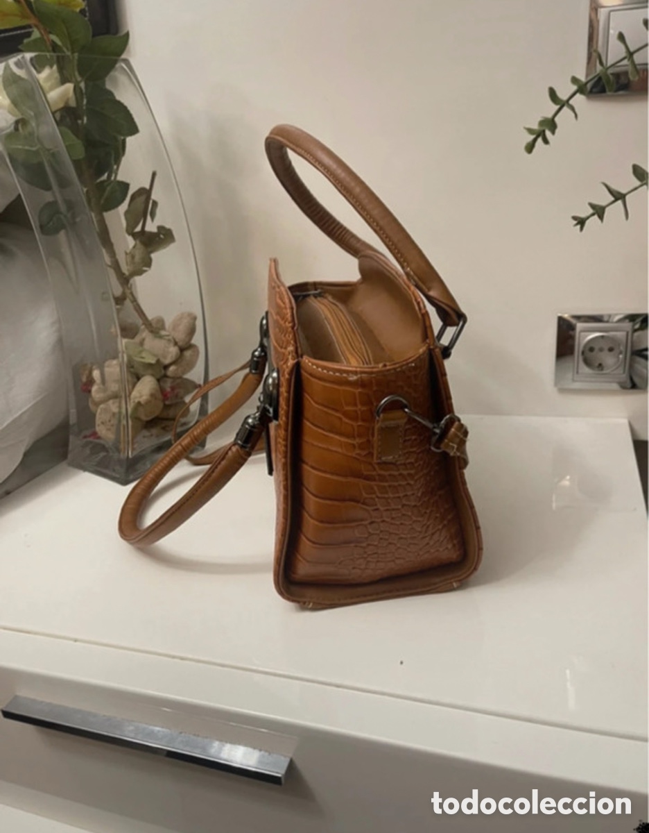 Antig&uuml;edades: Bolso marr&oacute;n nuevo sin usar - Foto 1
