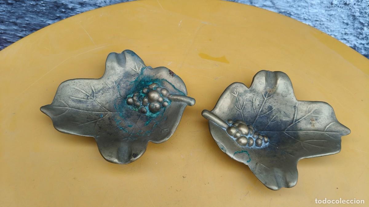Antig&uuml;edades: Lot de 2 cendrier bronze 1900 - Foto 1