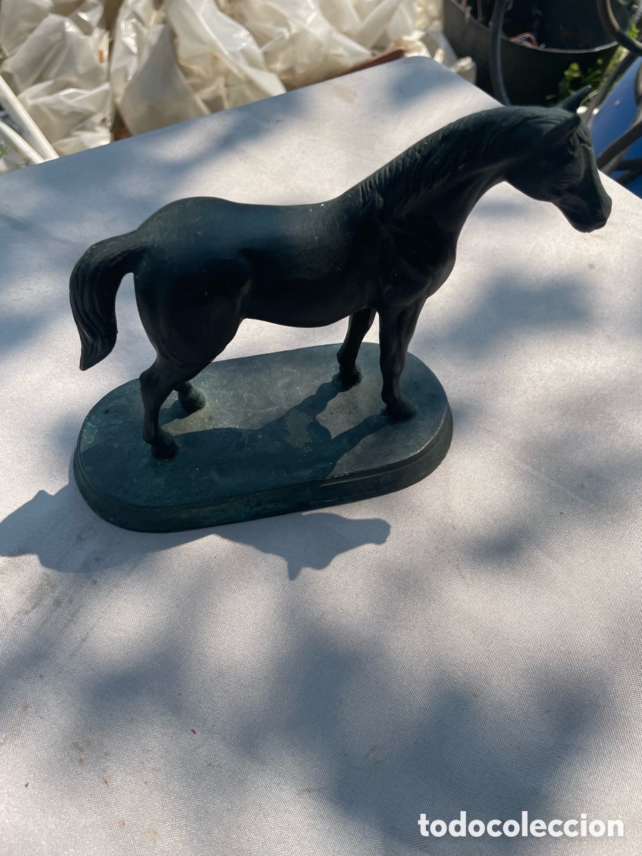 Antig&uuml;edades: Figura de caballo de bronce - Foto 2