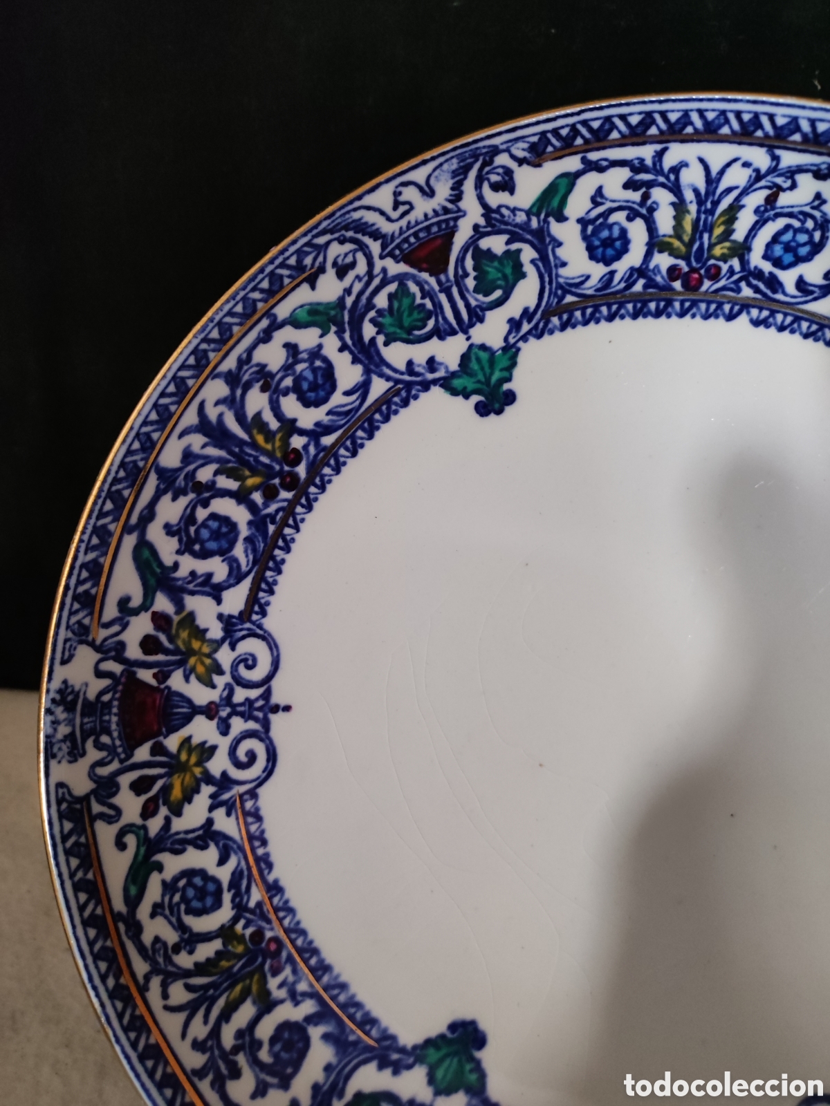 Antig&uuml;edades: Frutero de Pitman de colores antiguo - Foto 2
