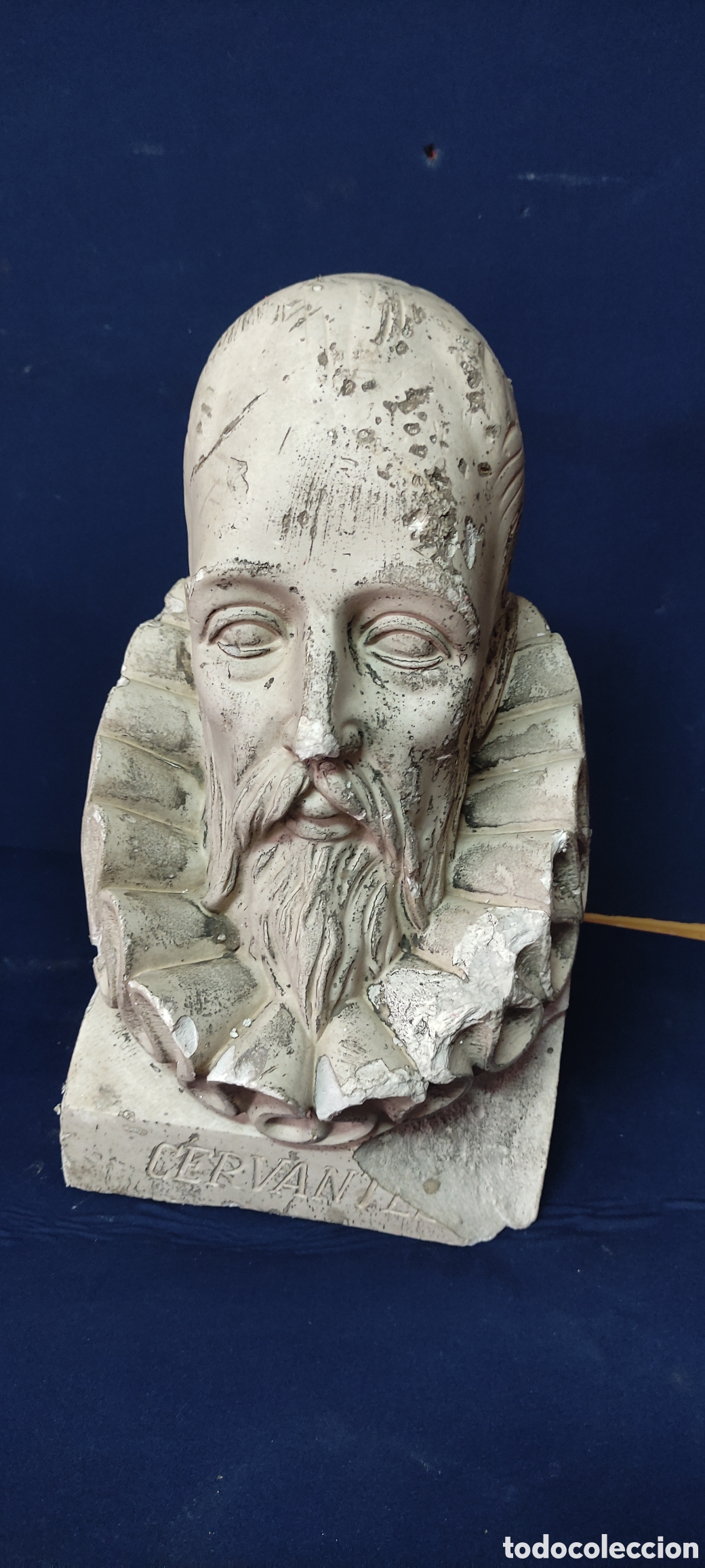 Antig&uuml;edades: Antiguo busto Miguel de Cervantes - Foto 2