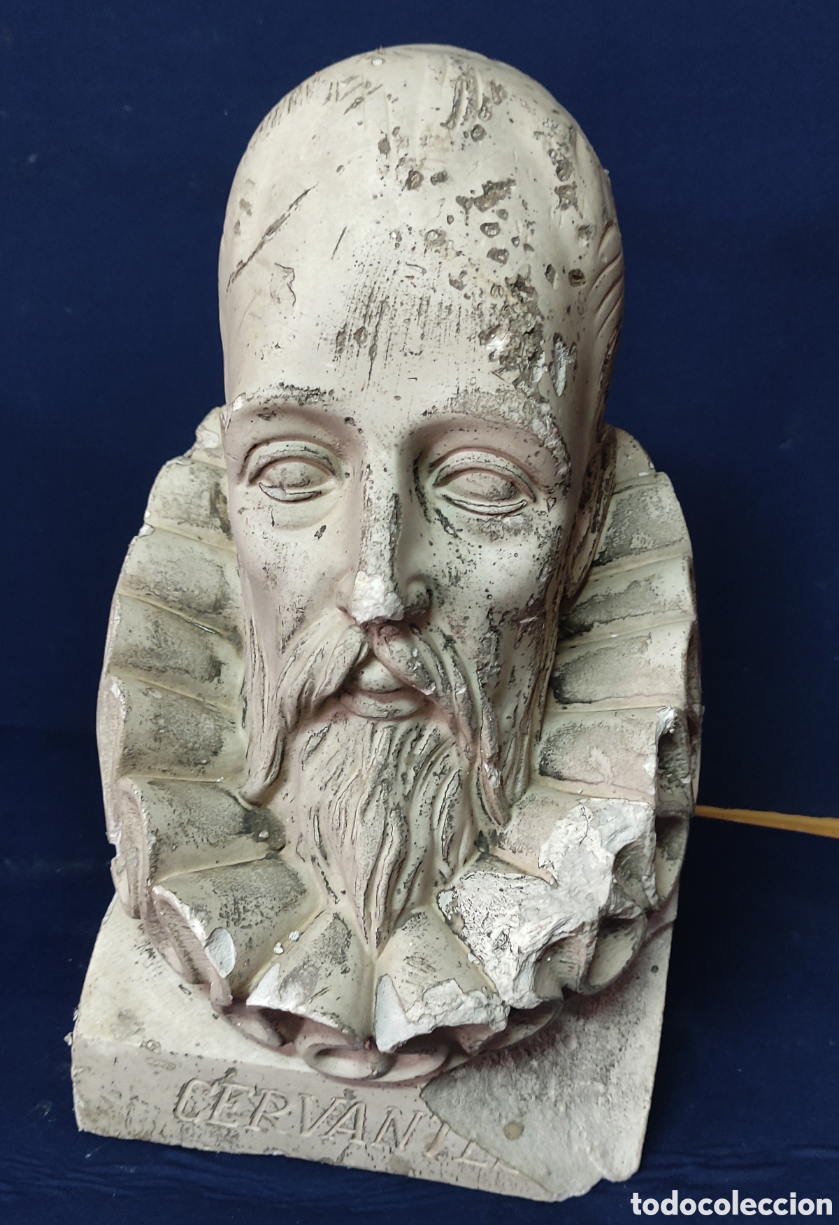 Antig&uuml;edades: Antiguo busto Miguel de Cervantes - Foto 3