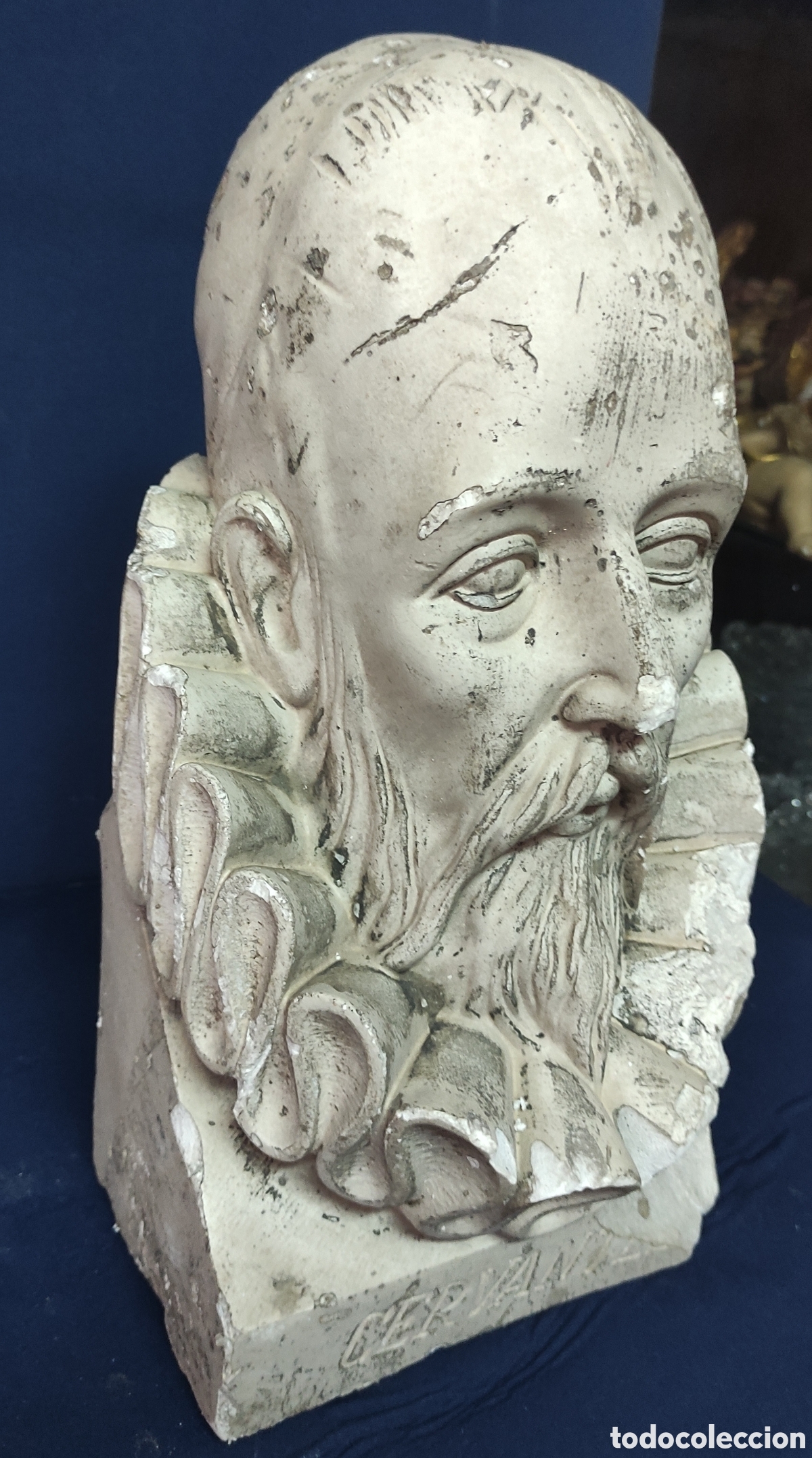 Antig&uuml;edades: Antiguo busto Miguel de Cervantes - Foto 1
