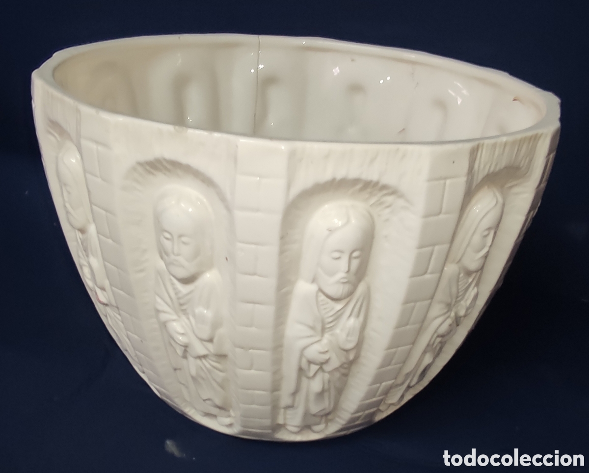 Antig&uuml;edades: Bonito macetero ceramica - Foto 7