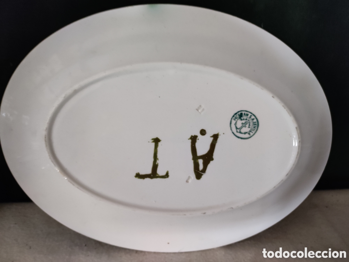 Antig&uuml;edades: Bandeja blanca de servir de pickman - Foto 2