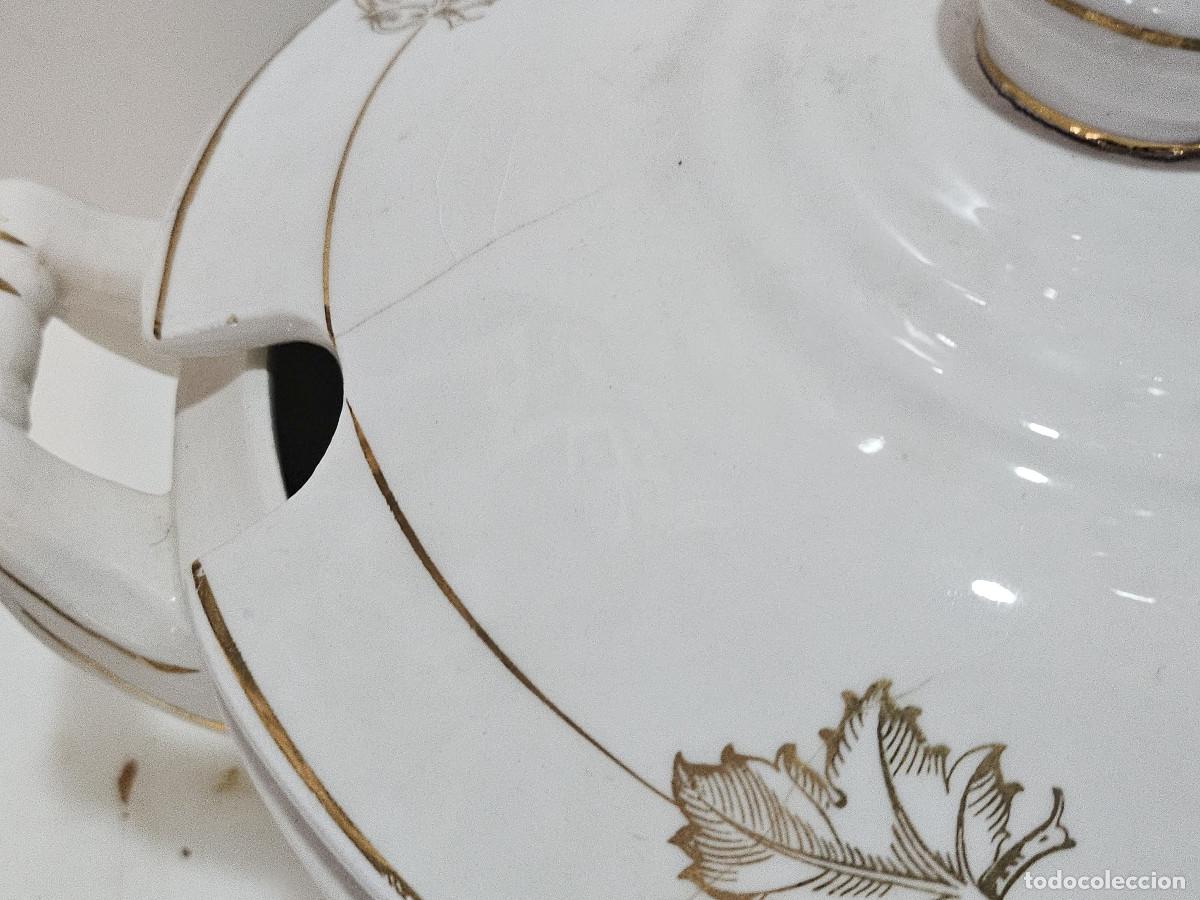 Antig&uuml;edades: sopera de ceramica antigua - Foto 3