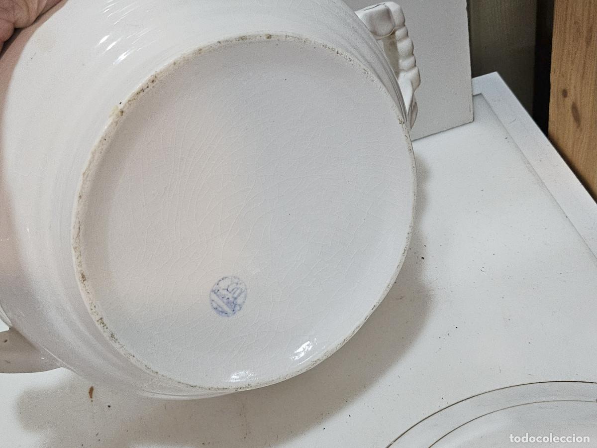 Antig&uuml;edades: sopera de ceramica antigua - Foto 4