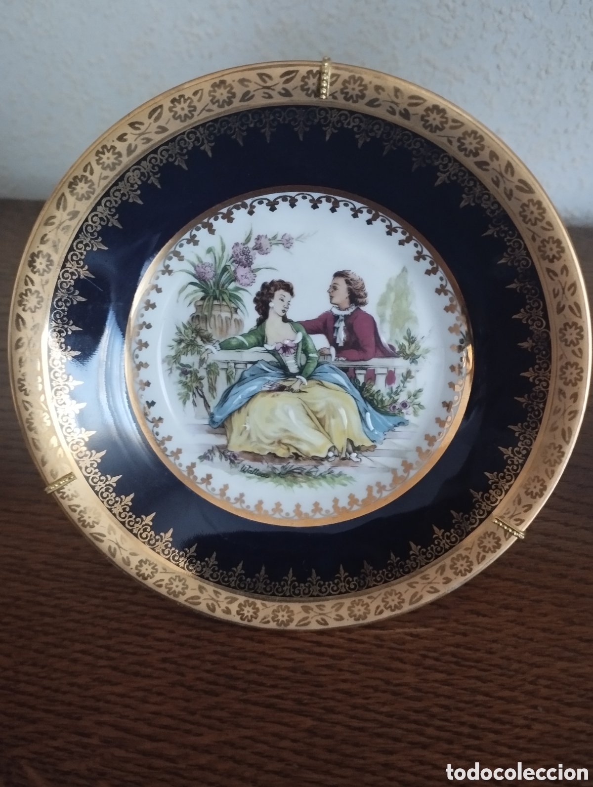 Antig&uuml;edades: Platos de Limoges con pan de oro - Foto 7