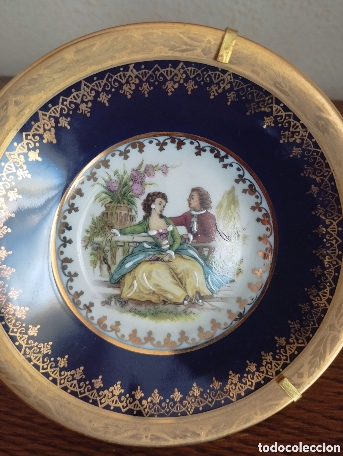 Antig&uuml;edades: Platos de Limoges con pan de oro - Foto 8