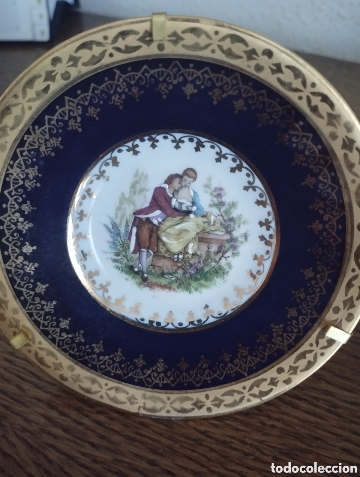 Antig&uuml;edades: Platos de Limoges con pan de oro - Foto 10