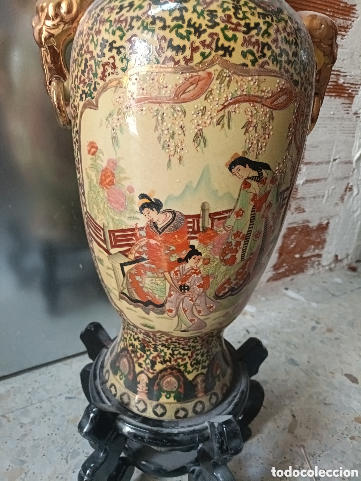 Antig&uuml;edades: Jarr&oacute;n chino y peana - Foto 2