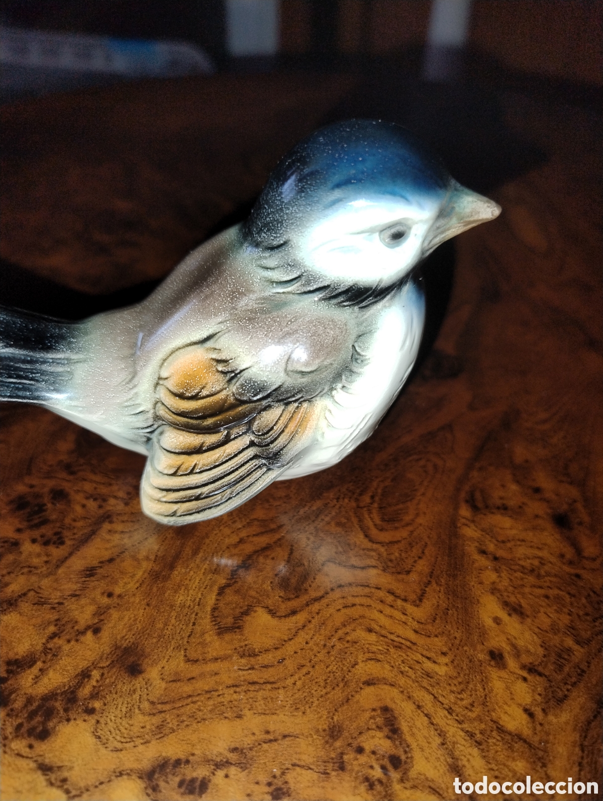 Antig&uuml;edades: Figura de Gorrion azul Goebel - Foto 2