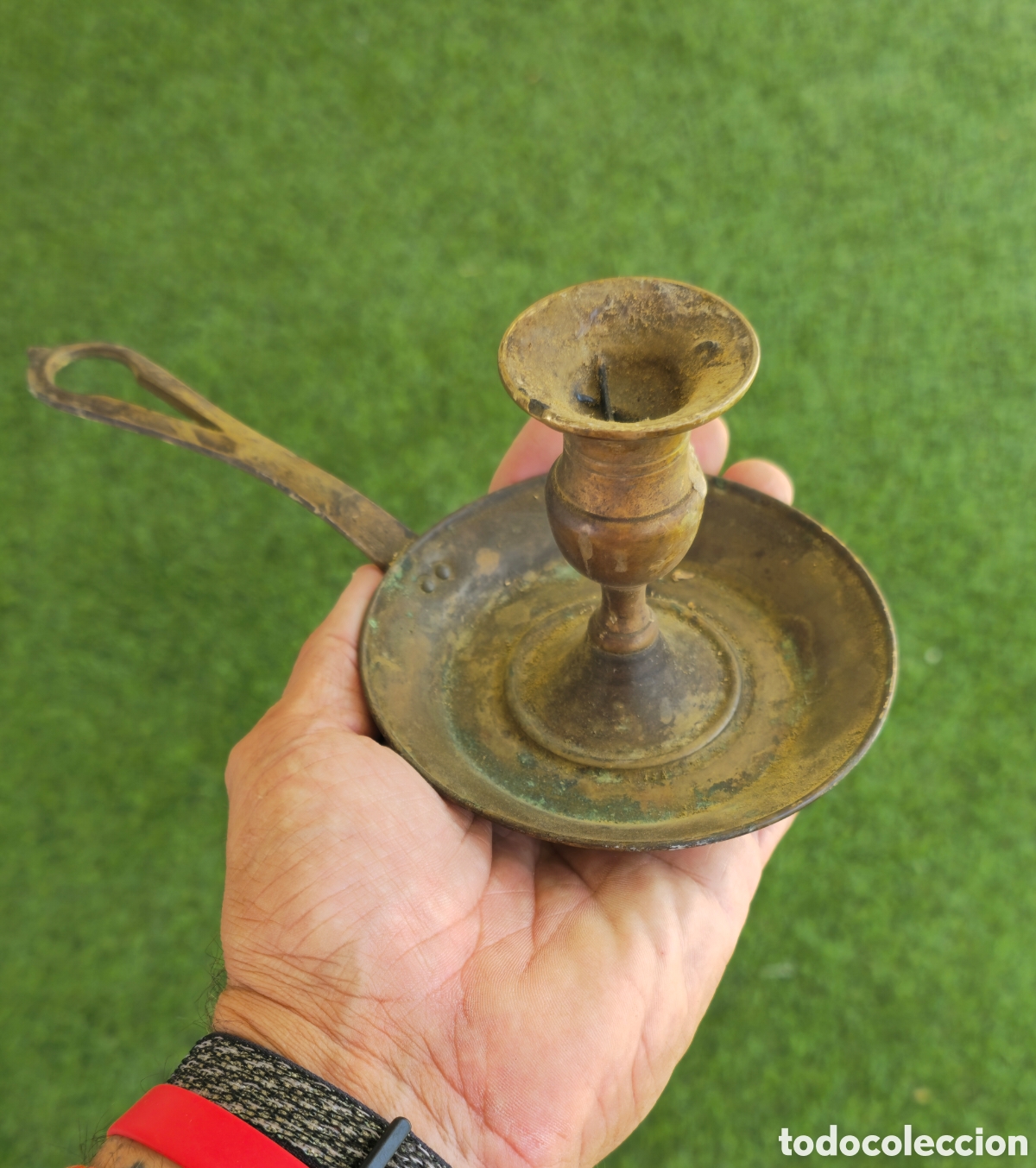 Antig&uuml;edades: Antigua Palmatoria laton - Foto 5
