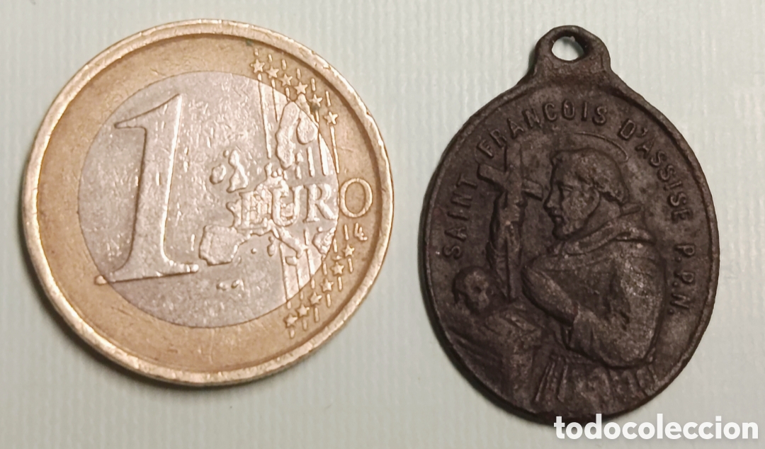 Antig&uuml;edades: Medalla de San Antoine de Padoue - Foto 1