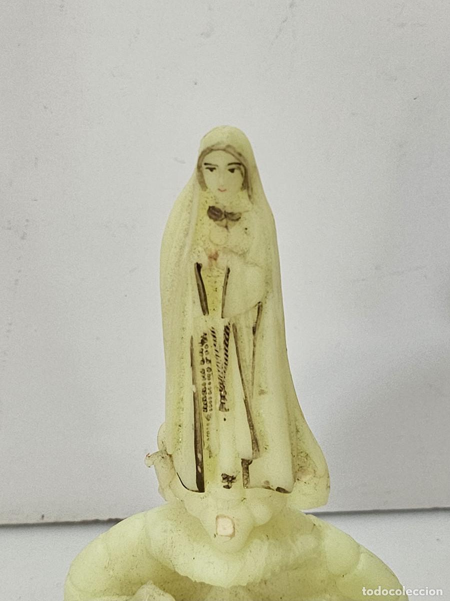 Antig&uuml;edades: figura virgen religiosa de fatima - Foto 3