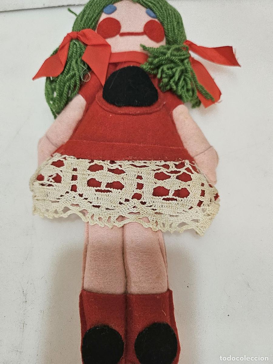 Antig&uuml;edades: mu&ntilde;eca hecho en tela antiguo - Foto 3