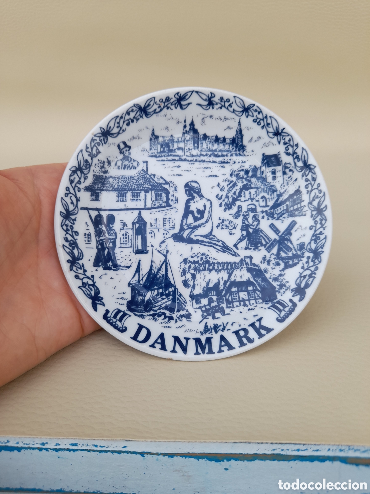 Antig&uuml;edades: Plato 10,5cm aprox. Danmark - Foto 2