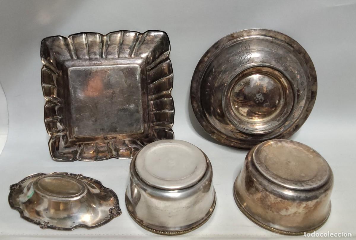 Antig&uuml;edades: Conjunto de centros de mesa en Alpaca - Foto 2