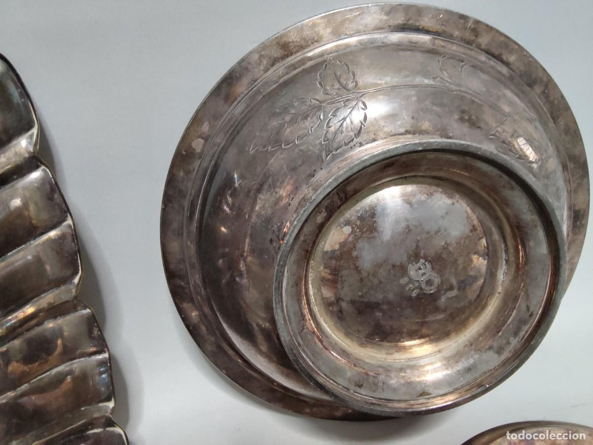 Antig&uuml;edades: Conjunto de centros de mesa en Alpaca - Foto 3