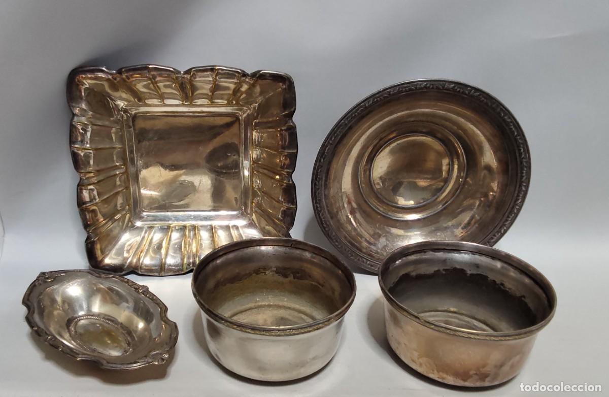 Antig&uuml;edades: Conjunto de centros de mesa en Alpaca - Foto 1