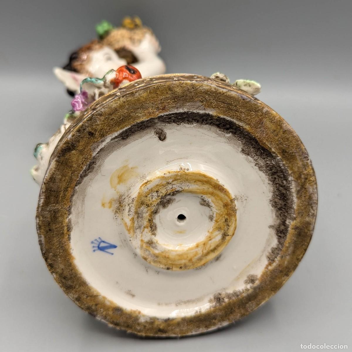 Antig&uuml;edades: &Aacute;ngel de porcelana Capodimonte - Foto 3
