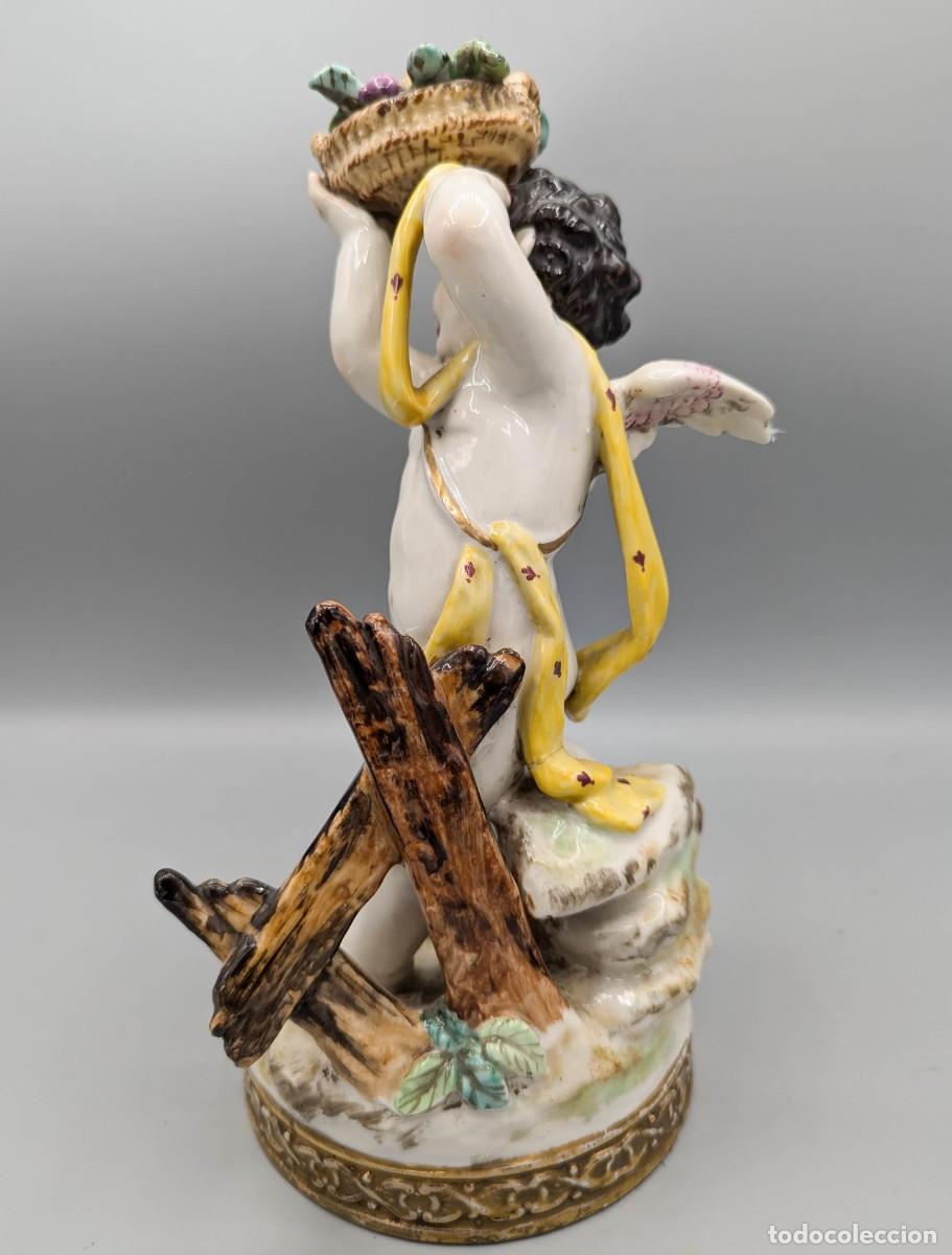 Antig&uuml;edades: &Aacute;ngel de porcelana Capodimonte - Foto 6