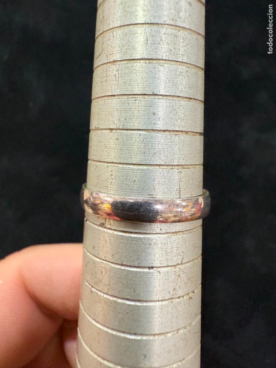 Antig&uuml;edades: ANILLO ALIANZA DE PLATA - - Foto 2