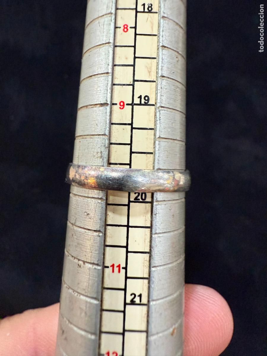 Antig&uuml;edades: ANILLO ALIANZA DE PLATA - - Foto 1
