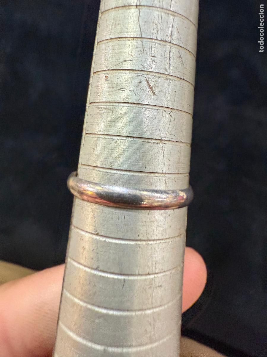Antig&uuml;edades: ANILLO ALIANZA DE PLATA CONTRASTADA - - Foto 2