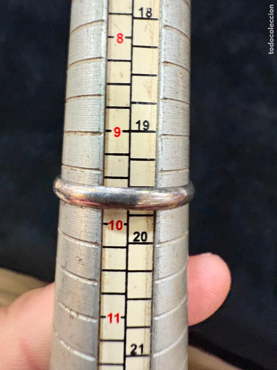 Antig&uuml;edades: ANILLO ALIANZA DE PLATA CONTRASTADA - - Foto 3