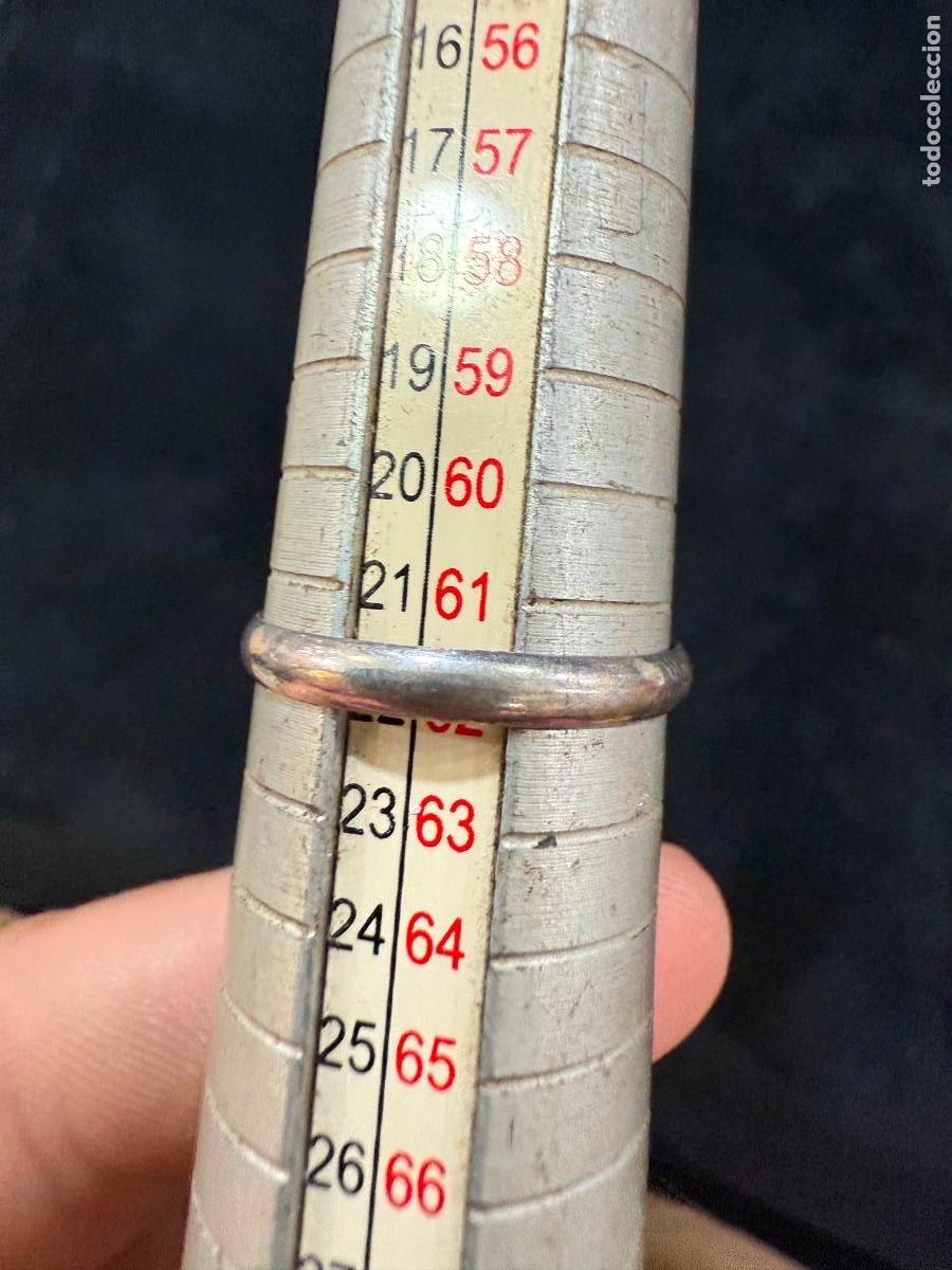 Antig&uuml;edades: ANILLO ALIANZA DE PLATA CONTRASTADA - - Foto 1