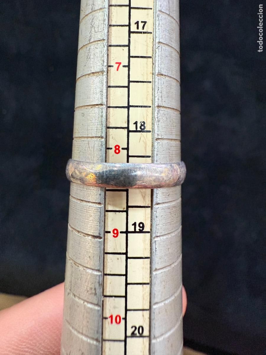 Antig&uuml;edades: ANILLO ALIANZA DE PLATA CONTRASTADA - - Foto 2