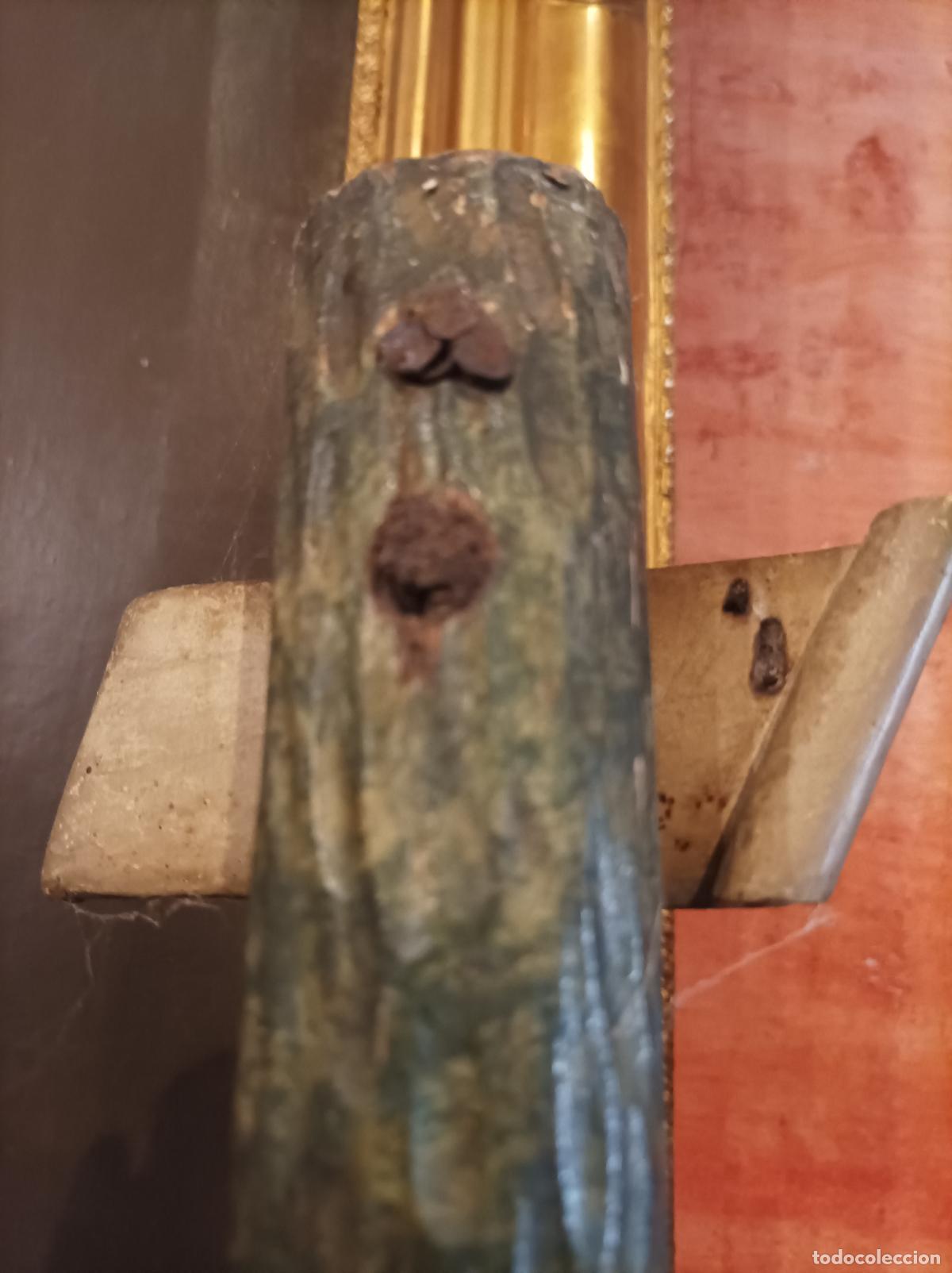 Antig&uuml;edades: Cristo de madera del S XVIII. - Foto 12