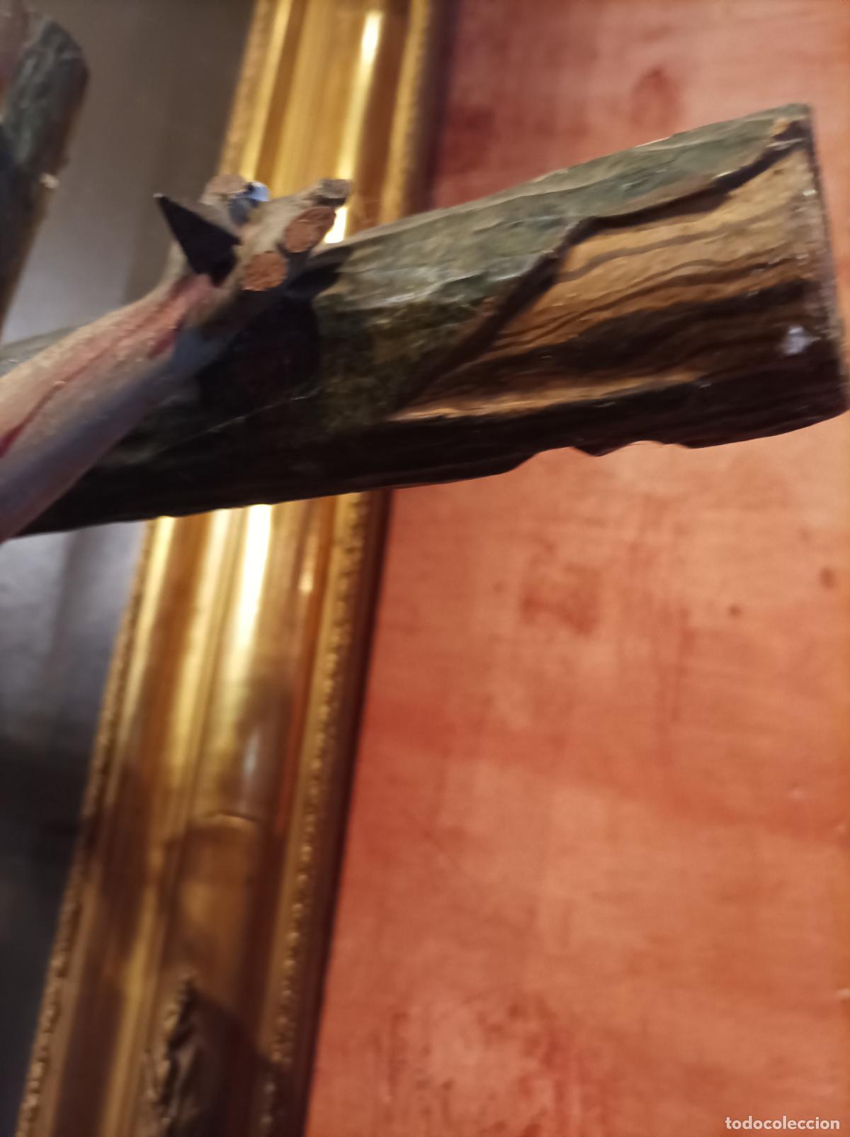 Antig&uuml;edades: Cristo de madera del S XVIII. - Foto 14