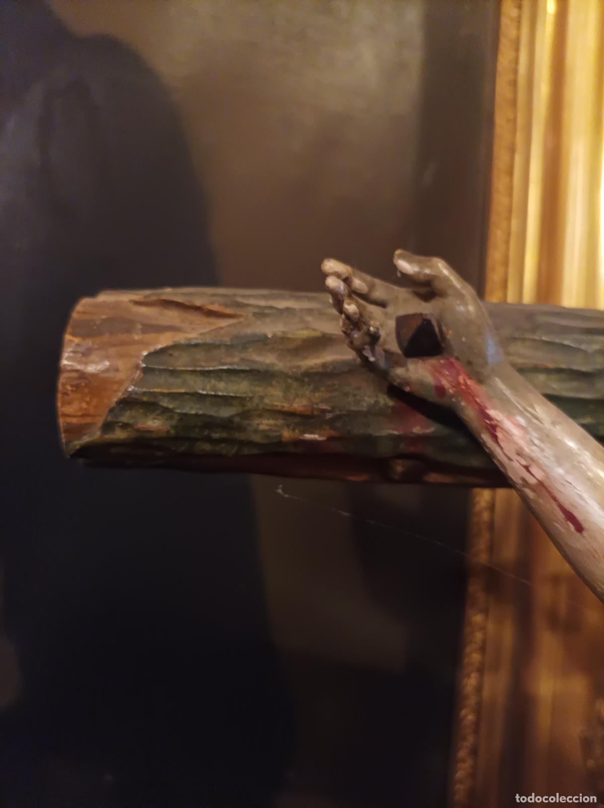 Antig&uuml;edades: Cristo de madera del S XVIII. - Foto 15