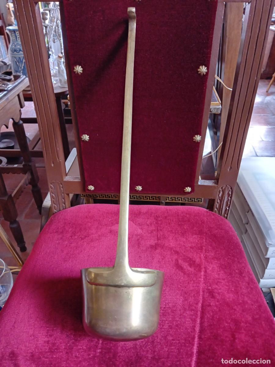 Antig&uuml;edades: Cazo de bronce siglo XIX - Foto 2