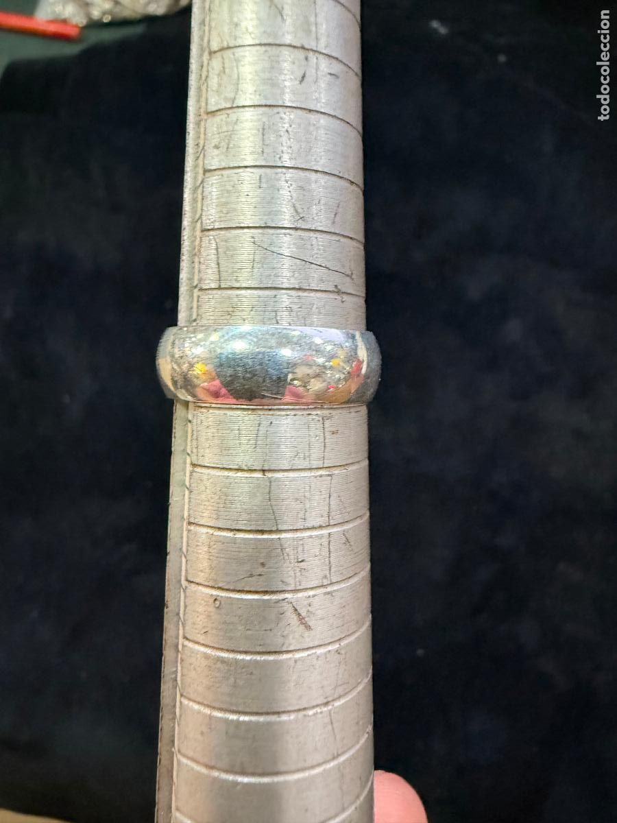 Antig&uuml;edades: ANILLO ALIANZA DE PLATA CONTRASTADA - - Foto 3