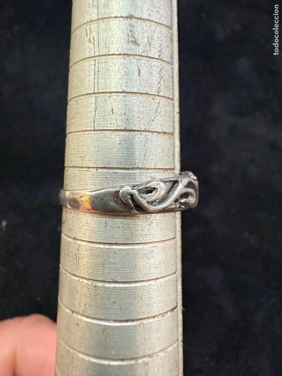 Antig&uuml;edades: ANILLO ALIANZA DE PLATA - - Foto 2